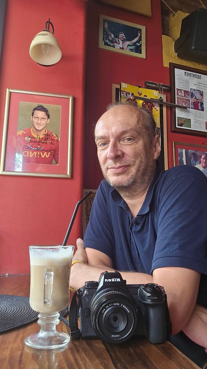 Morrning coffe with Totti in Belgrade.
We talking lots of thinks 🤪