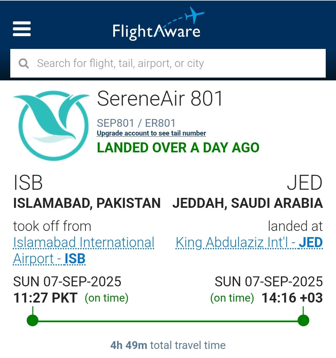 Serine Air (ER 801) flight delay
Please spread this message 🙏