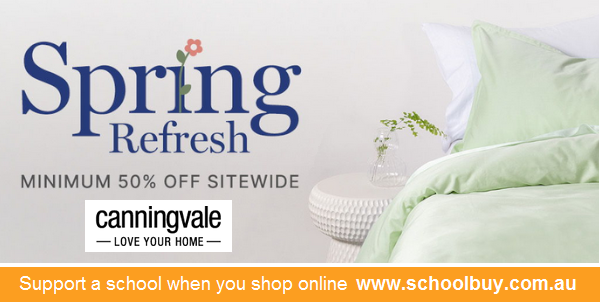 Get 50% off at Canningvale using the coupon code available from schoolbuy.com.au/canningvale and help raise funds for your chosen #school at no extra cost.