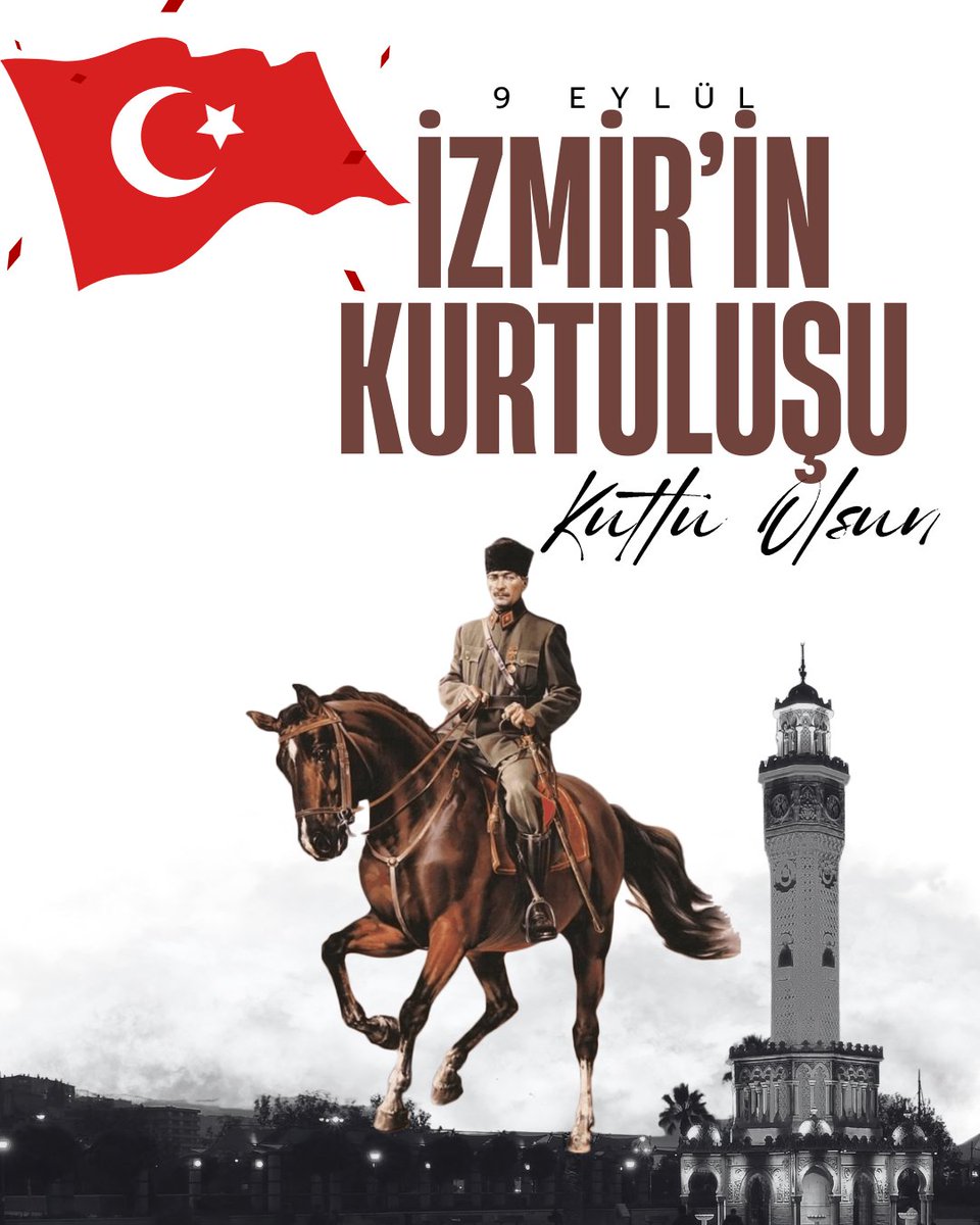 Güzel İzmir’imizin kurtuluşunun 103. yıl dönümü kutlu olsun.
Başta Gazi Mustafa Kemal Atatürk ve silah arkadaşları olmak üzere vatan uğruna canlarını feda eden aziz şehitlerimizi, ebediyete intikal eden kahraman gazilerimizi rahmet, minnet ve şükranla anıyoruz.