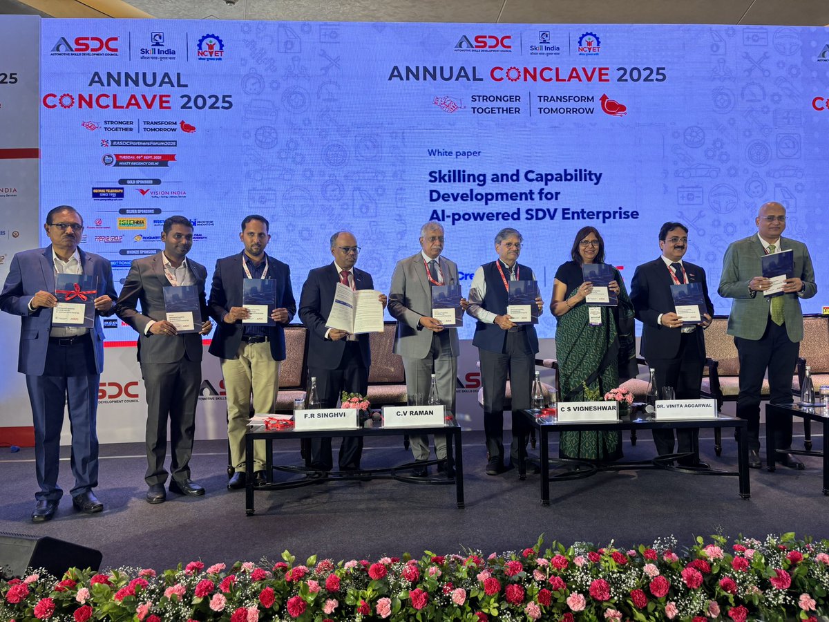 The Annual Conclave 2025 witnessed the release of insightful white papers by our esteemed guests, setting the tone for progressive thought leadership and future-ready strategies in the skilling ecosystem.

#ASDCAnnualConclave2025 #WhitePaperRelease