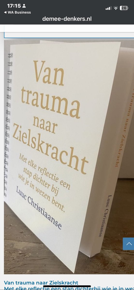 Zo blij met deze aanbeveling van mijn boek ‘Van trauma naar Zielskracht’ door Ilonka Celi

demee-denkers.nl/nieuws/aanbeve…