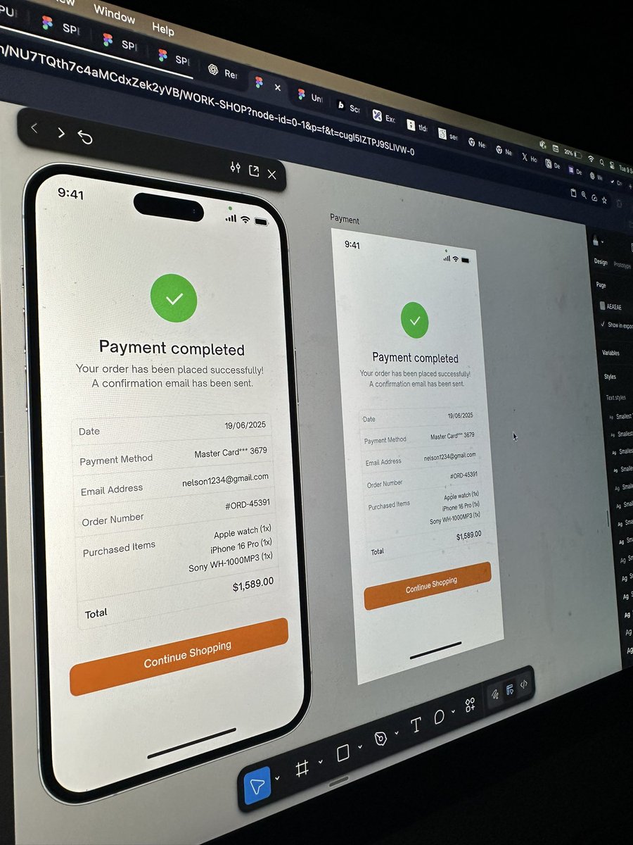 Nelsonyolemi1's tweet image. ✨ Order success screen balancing purchase summary clarity with a prominent next-step action to drive seamless re-engagement.