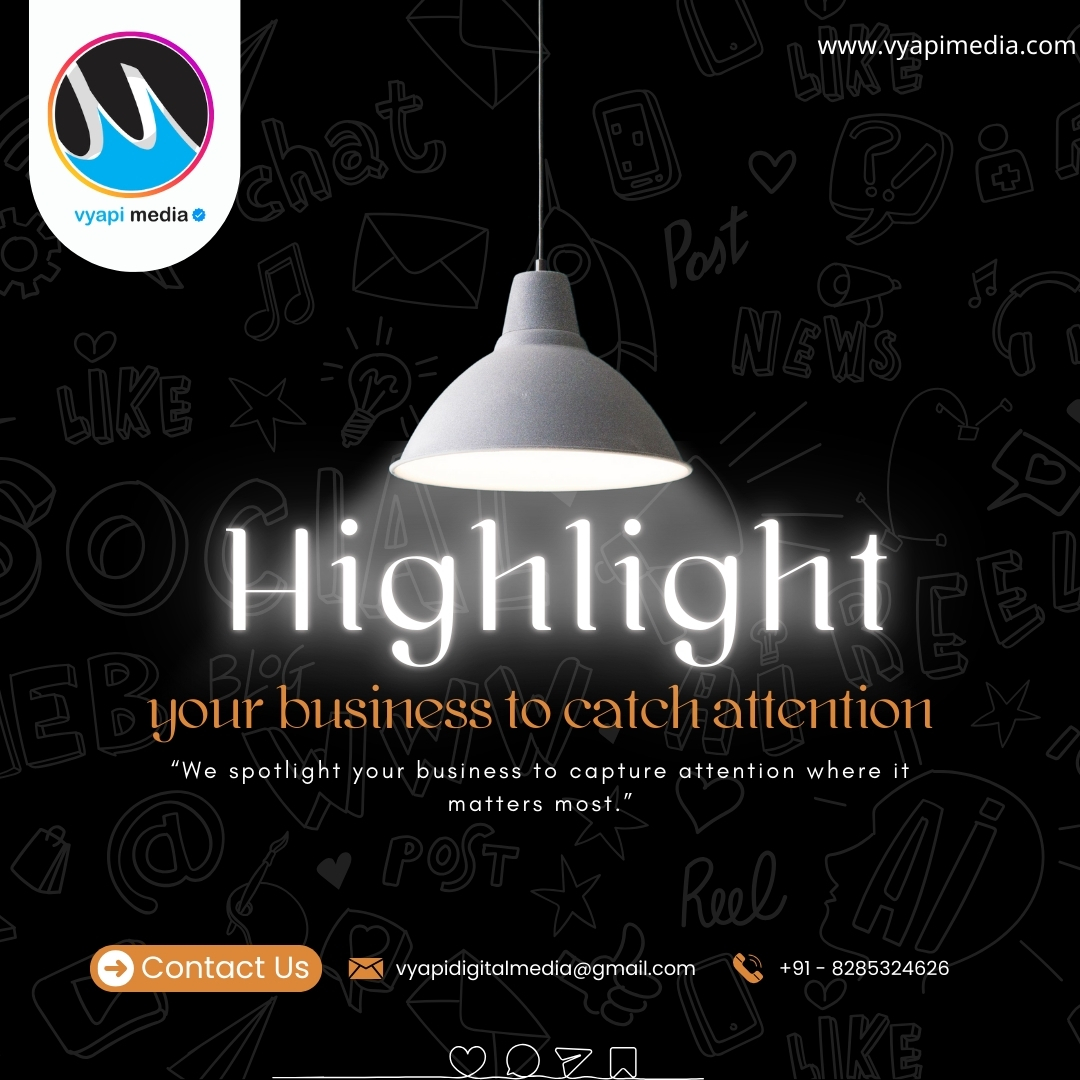 VyapiMedia's tweet image. 🎯 Stand out. Get highlighted. Be unforgettable.
Because your business deserves the spotlight. 💡
Dm or call for consultation
8285324626
vyapimedia.com
#BusinessGrowth #MarketingMadeEasy #vyapimedia #VyapiDigitalMedia #DigitalMarketing