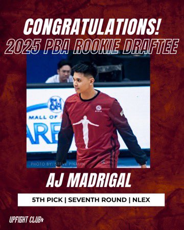 upmaroonclub's tweet photo. GALING UP ✊🏻
Congratulations to former UP Fighting Maroons @upmbt Juan Gomez de Liaño, Will Gozum, and AJ Madrigal for being selected in the #PBADraft! 👏🔥
Patuloy ninyong ipamalas ang dangal at husay sa propesyonal na laban!
#UPFight❤️💚✊🏻
#PBA50 https://t.co/wDTX7QDsG9