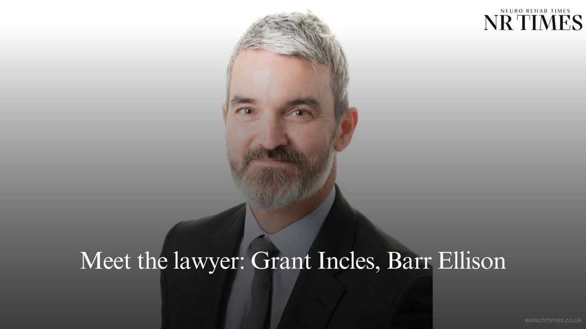 We hear from Grant Incles of <a href="/BarrEllisonLaw/">Barr Ellison Law</a> about his experiences of representing people and families who have been affected by major trauma 

🔗 Full story: buff.ly/VrbxxsJ 

#BrainInjury #LegalInsights #NeuroRehab #PersonalInjury #CaseManagement