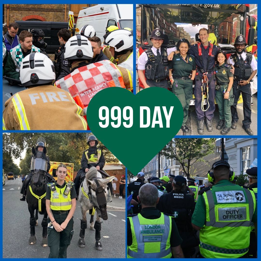It's #999Day! Join us in paying tribute to the millions of people who work or volunteer in #EmergencyServices across the country.

We're so proud of the work we do, alongside our partners, to respond to those in need and save lives.

#EmergencyServicesDay