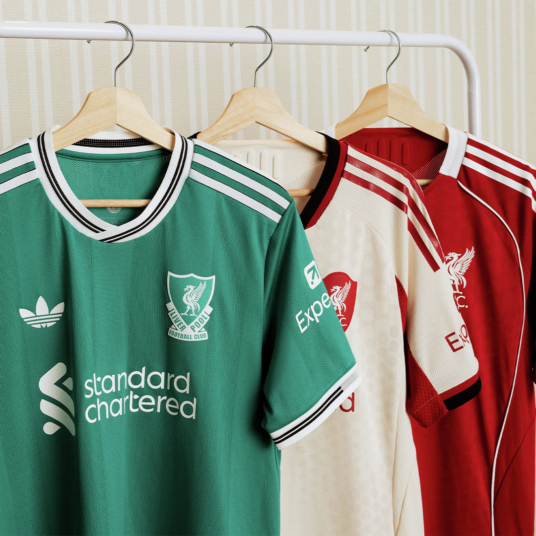リヴァプール 25-26シーズン 「3RD ユニフォーム」が登場 🟩🟢 クラブ