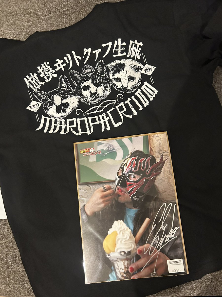 今日は静脈麻酔での処置のため通院。デスペさんの猫ちゃんTシャツにスウェットって楽ちんコーデで行ったら、看護師さんに驚かれ、褒められ、プロレス思い出してるんるんしてるうちに、意識なくなって、気づいたら終わってた〜！怖さ感じる間も無く終わって良かった🙂‍↕️あとは祈るのみ！！