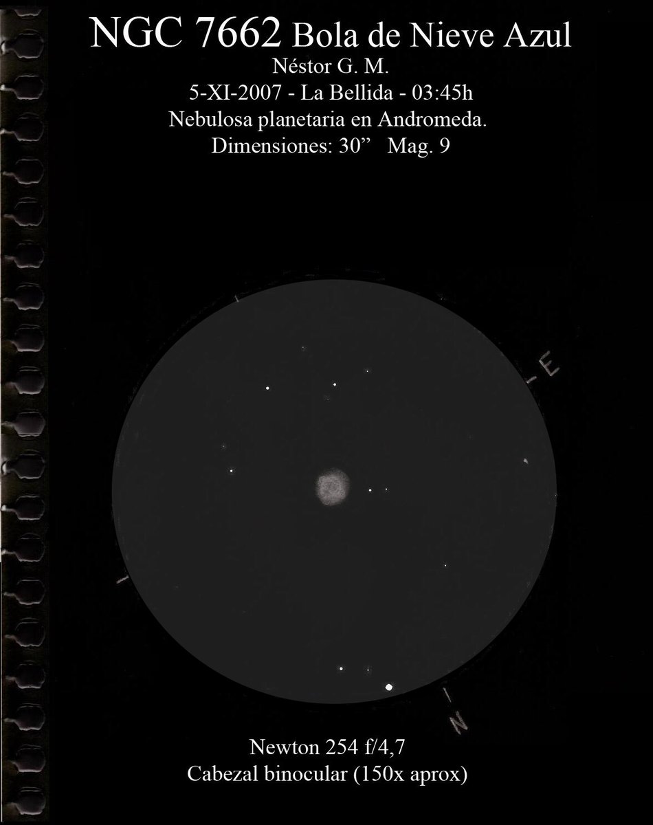 🔭 NGC 7662, la Bola de Nieve Azul, parece apenas una estrella desenfocada…
Pero con paciencia revela anillos, halos y el destino final de un sol como el nuestro.
🎧 Lo cuento en el nuevo episodio.:
go.ivoox.com/rf/156534792

#Astronomía #AstronomíaVisual #CieloProfundo #Podcast