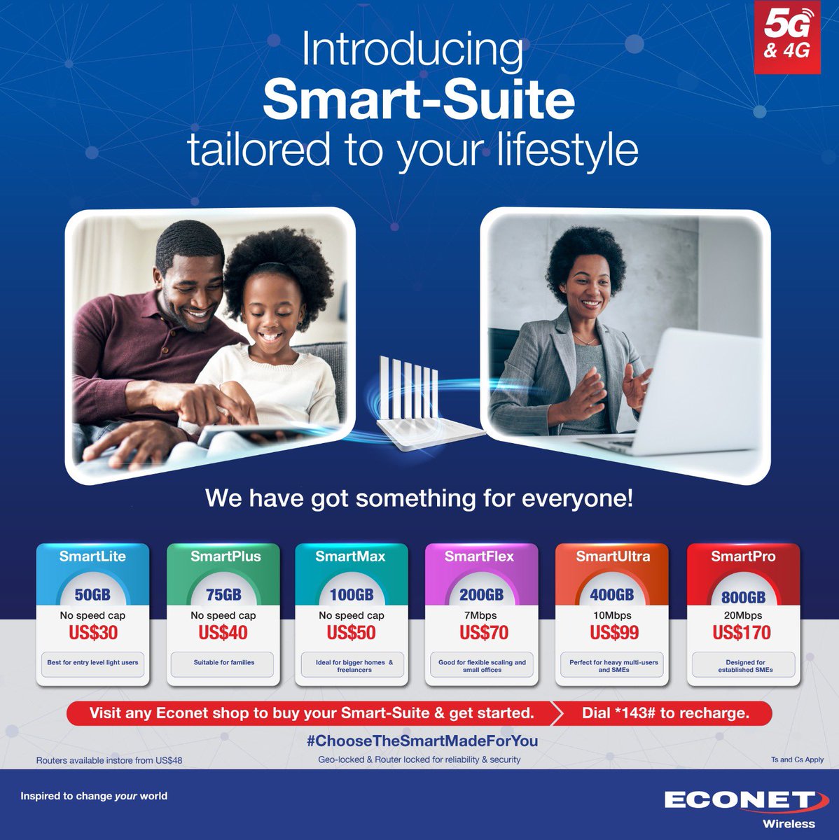 About a year ago <a href="/econetzimbabwe/">Econet Wireless</a>  introduced SmartBiz internet service in response to the licensing of <a href="/Starlink/">Starlink</a>  in Zimbabwe. Now they are discontinuing the service and introducing this nonsense. Smart-Suite. My relationship with <a href="/econet_support/">Econet Customer Care</a> data ends here.