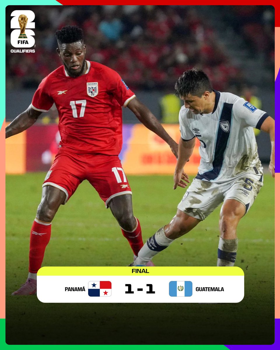 jlunamd's tweet photo. Punto de ORO para mi Guate en Panamá‼️
Juegazo de la Sele que no le pitaron un claro penal y le anularon un gol dudoso...
La buena noticia es que estamos a sólo 3 puntos del líder con quien nos faltan 2 partidos directos...
#EstamosVivos https://t.co/OVMDhdOSHe