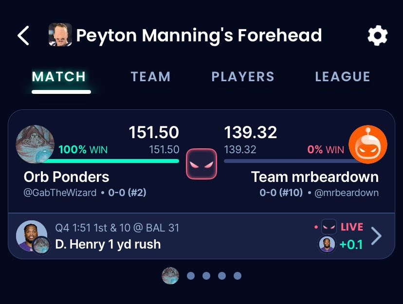 ffbloser's tweet photo. Mixed Emotions this week 
Pelotangeos - 0-1 
> starting players did dookie
Dynasty League - 1-0 
> Derrick Henry is a DAWG 😤 https://t.co/tlk8Oi7nUv