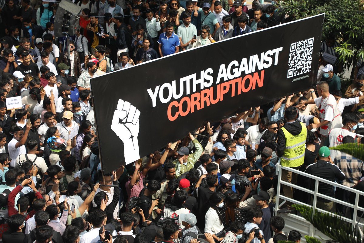 neupanehere's tweet photo. #YouthAgainstCorruption #genznepal #GenZprotestnepal https://t.co/7bgGhIm0LT