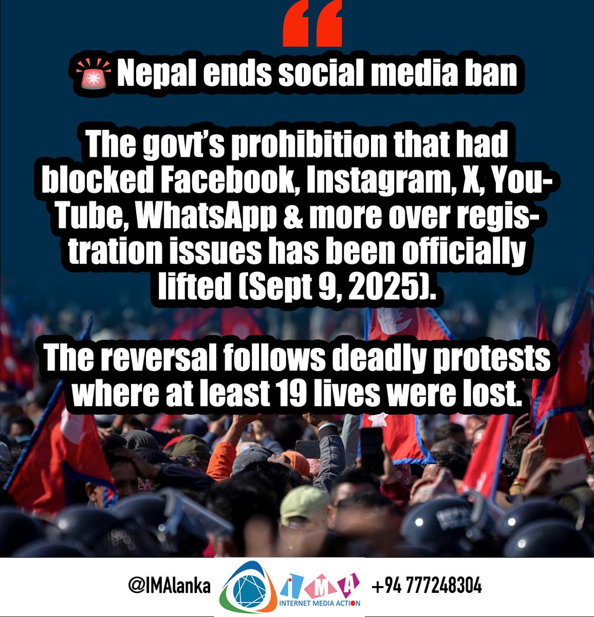🔴Nepal ends social media ban 👇
#NepalProtests #NepalBansSocialMedia #HumanRights
