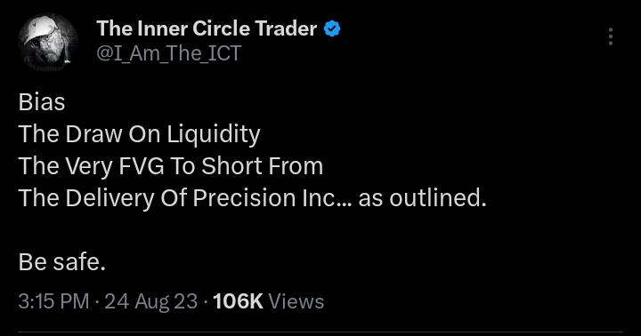 Easy simple model 
LIQUIDTY and IMBALANCE
Study :-)
Thank you <a href="/I_Am_The_ICT/">The Inner Circle Trader</a>