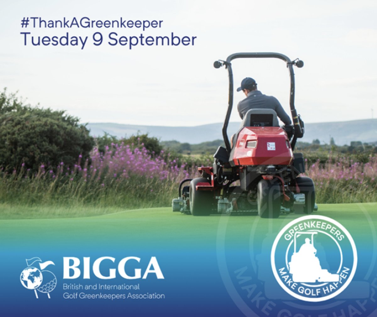 Our favourite day of the year!

Today is #ThankAGreenkeeper day. So make sure you do. 

Thank a Greenkeeper Day is an opportunity to ensure that #greenkeeping is given the respect and recognition that these hardworking teams deserve.

Find out more about the day on the link below