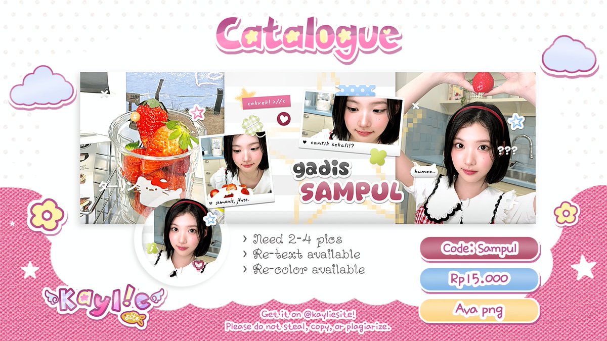 kayliesite's tweet photo. help RT pls,  gomawo ͏͏͏ ͏͏♥︎ ˙  (˶˃ ᵕ ˂ )  ⑅

Hai! Aku open titipan OPTIP LAYOUT spesial 9.9 ada potongan Rp4k untuk kedua katalog baruku, "Pocket" &amp; "Sampul" ☘️🎒 Cek detailnya di reply yaa! Neeways, beberapa layout ini ufs 🧸 #zonauang https://t.co/8smhF6sE7T
