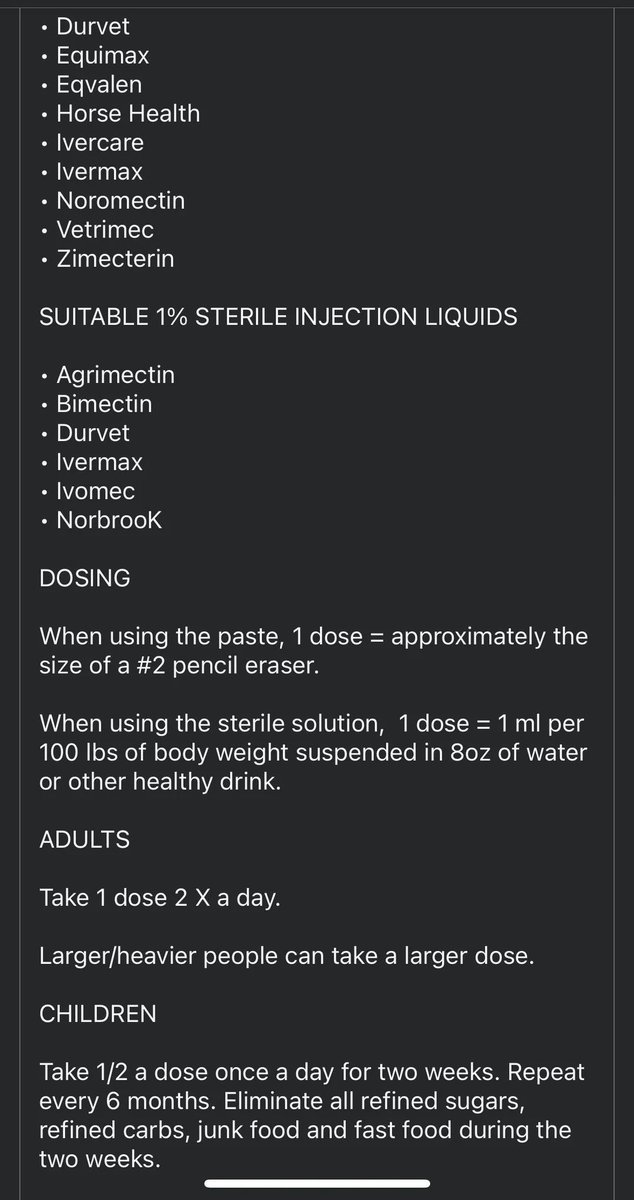 Ivermectin detox protocol, y’all! Get those parasites gone!