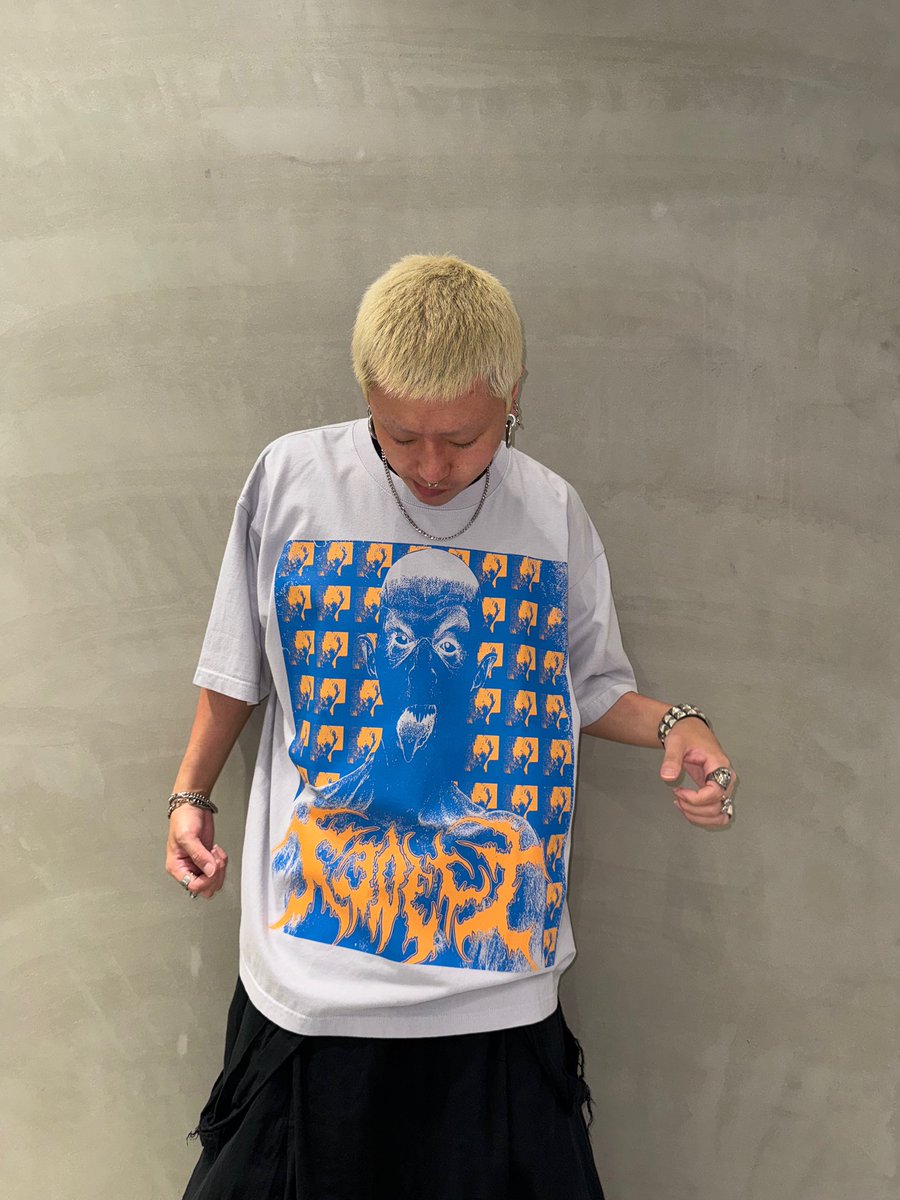 KIDILL×ohiana GRAIND THE POWER T-SHIRT Color : VINTAGE PURPLE Size