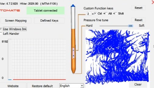sufidoodle's tweet image. I drew this on my "Pen pressure testing area"
