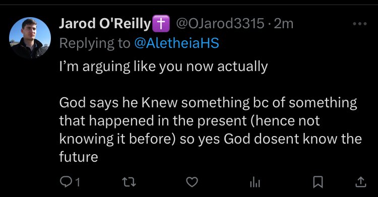 Clarity is a good thing for the elect. They can tell who the deceivers are, and who the deceived are more easily.

When someone openly and blatantly admits, God doesn’t know the future, you know who the deceived are and you should not be deceived