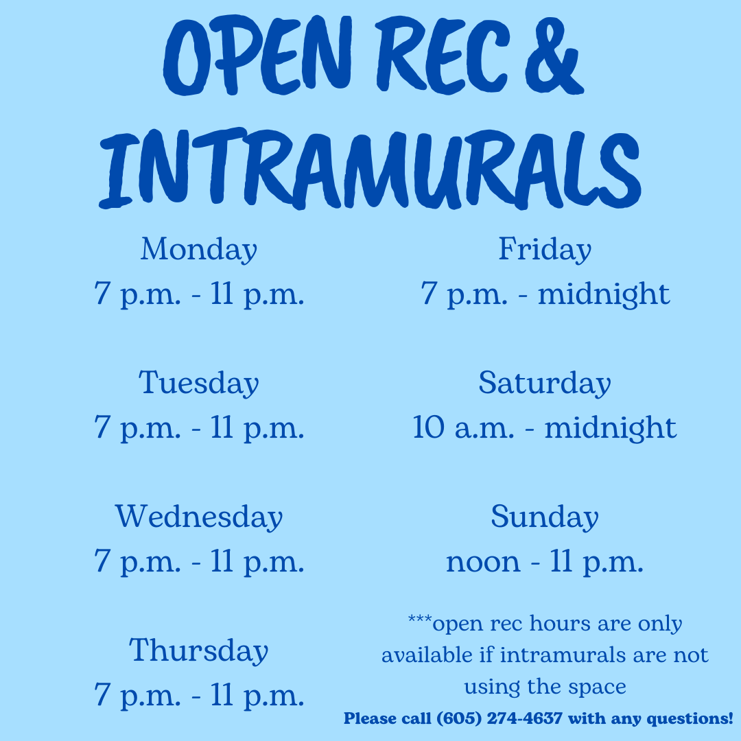 AugieRec's tweet photo. Elmen Center fall semester hours just dropped ‼️‼️‼️ https://t.co/WqY3MWEmIL