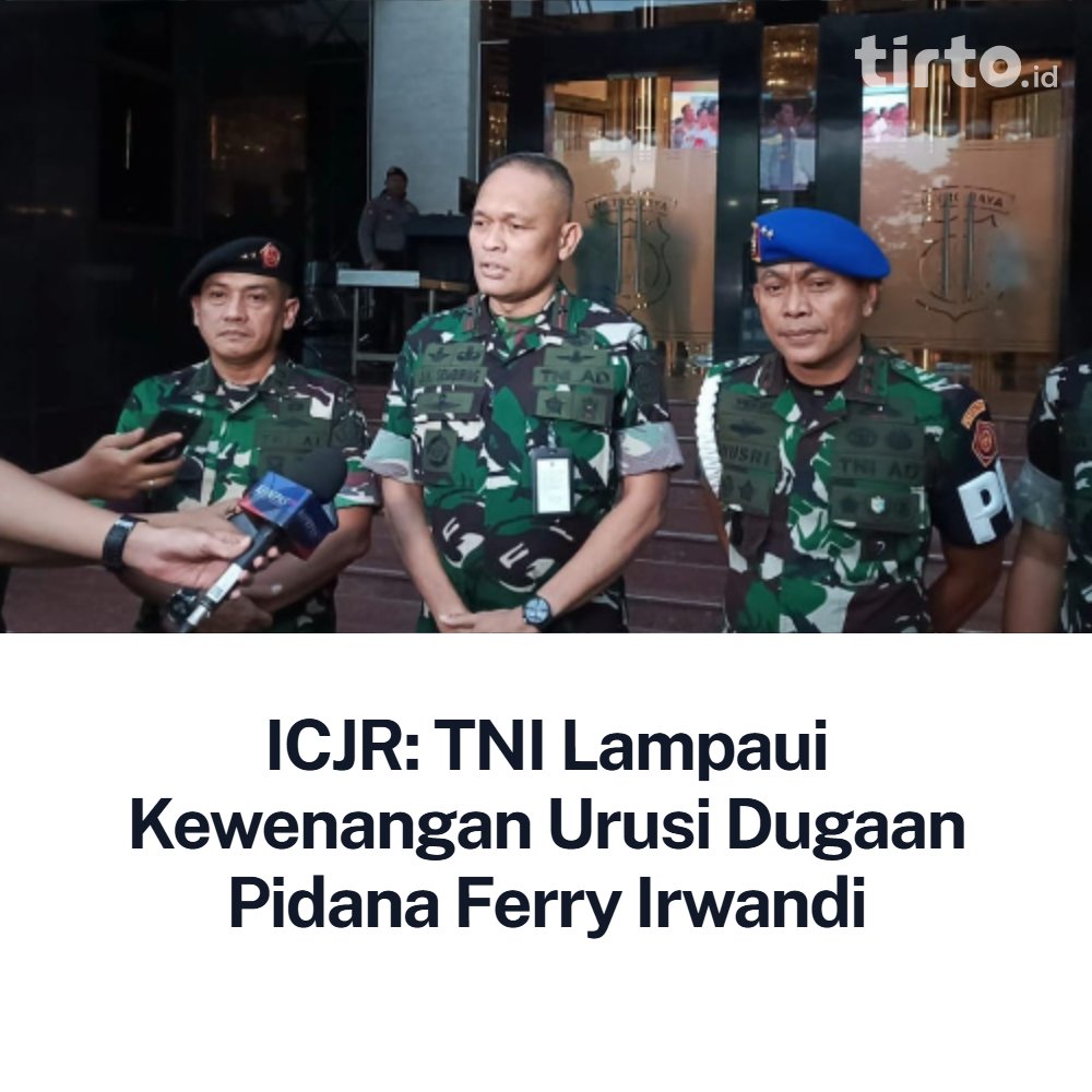 "Tindakan Dansat Siber TNI bahkan membahayakan demokrasi dan HAM di Indonesia."