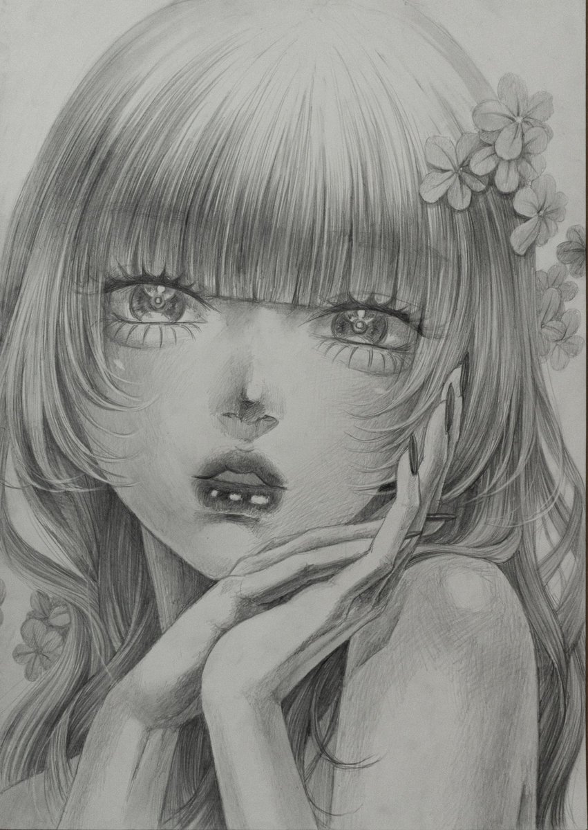 「鉛筆画/ケント紙/A3」|💐 𝗦𝗨𝗦𝗛𝗜𝗞𝗢 💐のイラスト