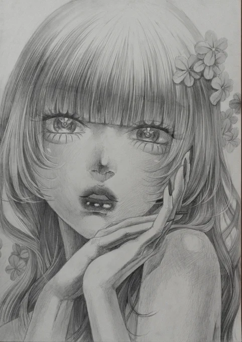 鉛筆画/ケント紙/A3