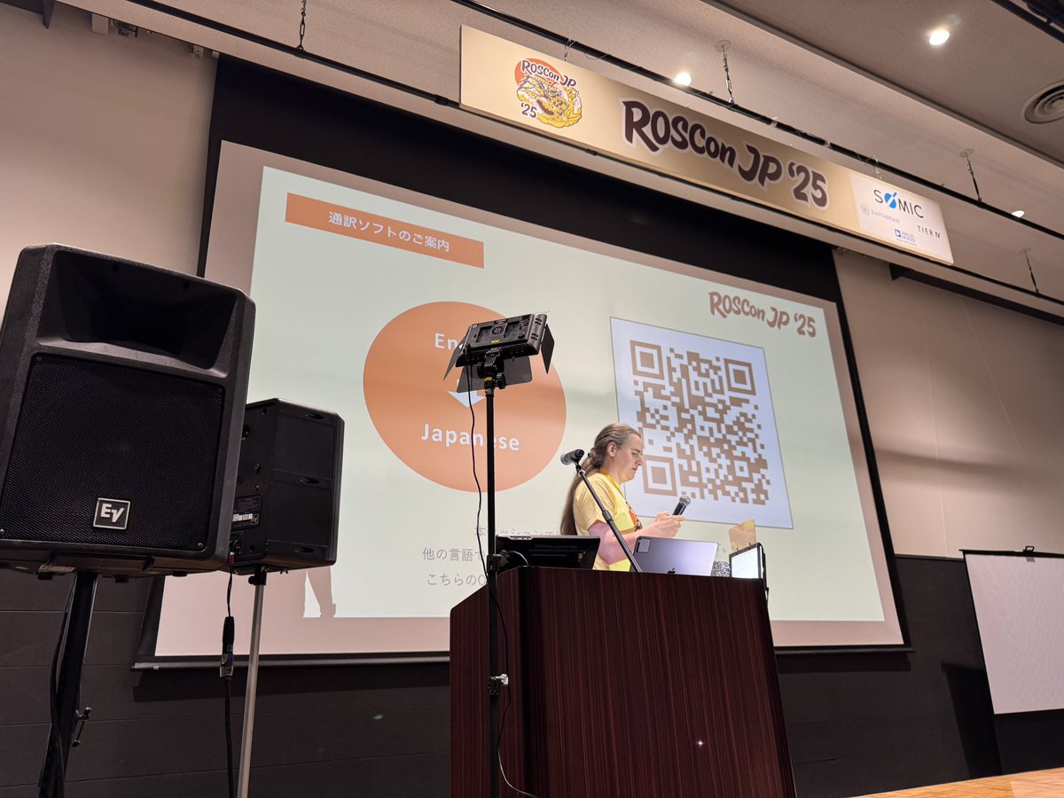 youtalk's tweet image. 今年から #ROSConJP の同時通訳もアップデート！自分のスマフォからアプリを使って日本語で聴けます。