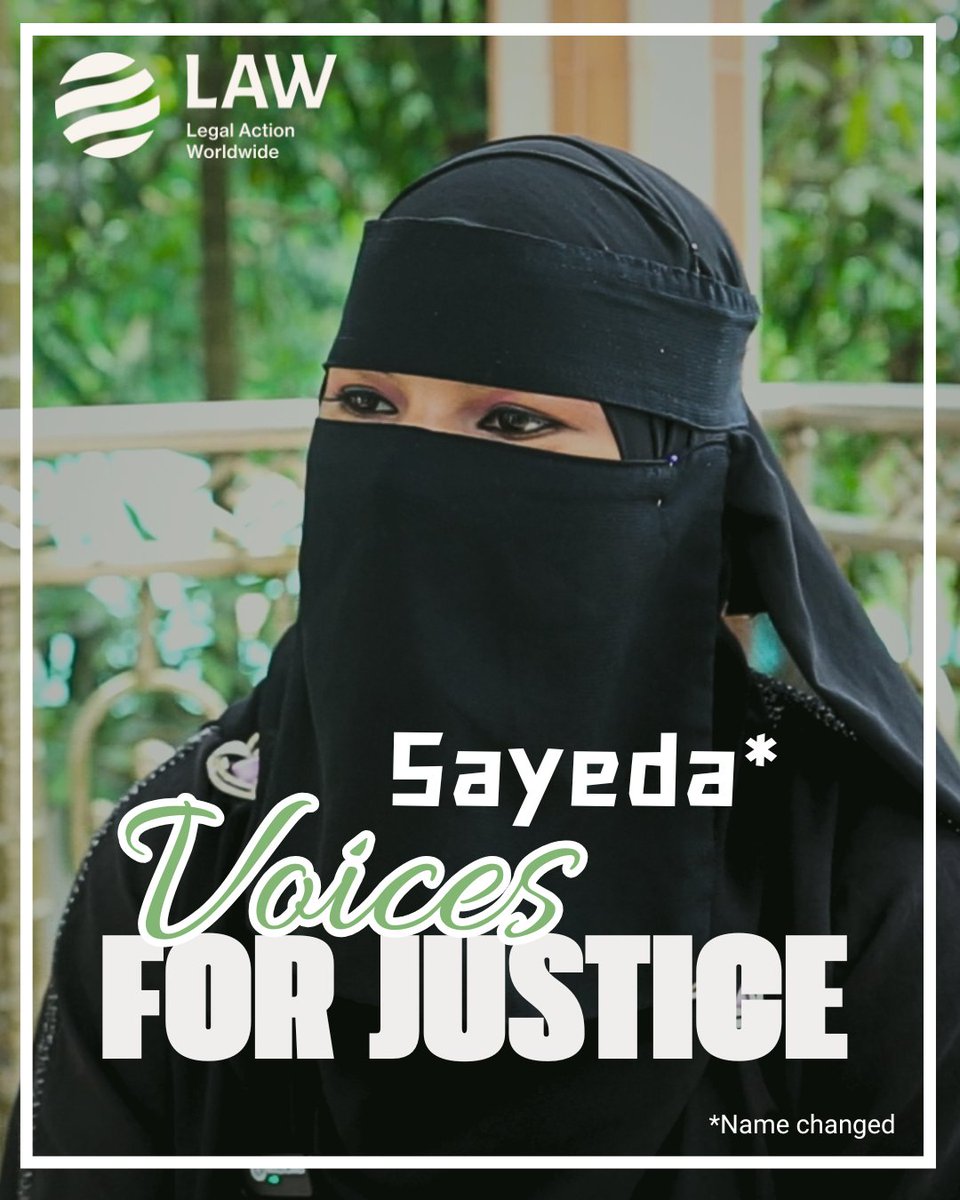 LegalActionWW's tweet photo. 🗣️ Voices for #Justice ⚖️

Read Sayed's* story:
“Before joining @ShantiMohila, I didn't know what international justice mechanisms were. The #Rohingya community has very low literacy levels as we were never allowed to properly study in #Myanmar. Because of years of persecution in our country and lack of knowledge about our rights, we could not seek justice back in Myanmar. Having received trainings from LAW, we learnt about international courts (@CourPenaleInt / @CIJ_ICJ ) and our rights as individuals and community as a whole. It is crucial for us to inform the others in the community about the ongoing cases and to conduct awareness sessions with them, to be able to raise our voices together.”