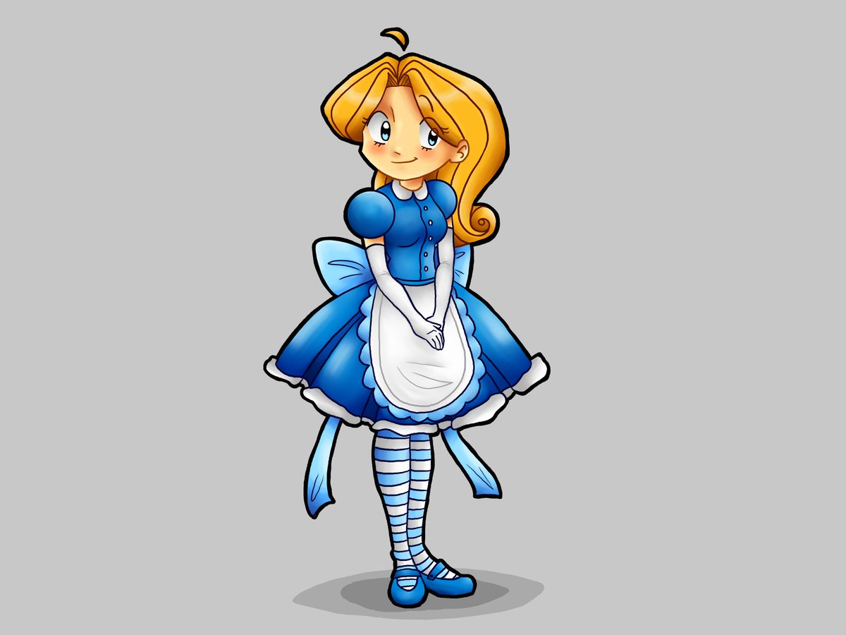 chriiskila's tweet photo. I doodled this little Alice in wonderland on my desk at school, and decided to make it digital!!! I love how it turned out and I wanted to do like cell shading and try rendering. I love the anime look I got in the cell one!!
#Alice #art #drawing #sketch #digitalart #moots #comms https://t.co/iDJx6DyXBH