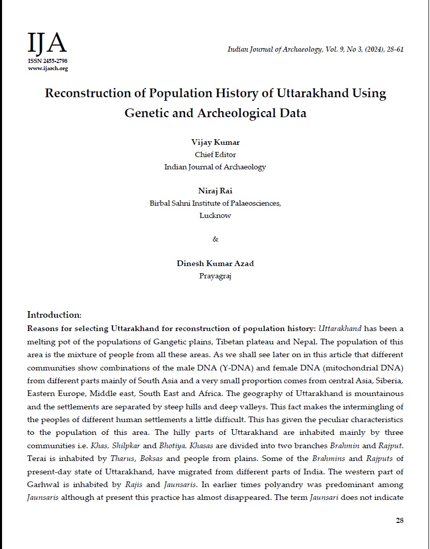Indian Journal Of Archaeology tweet media