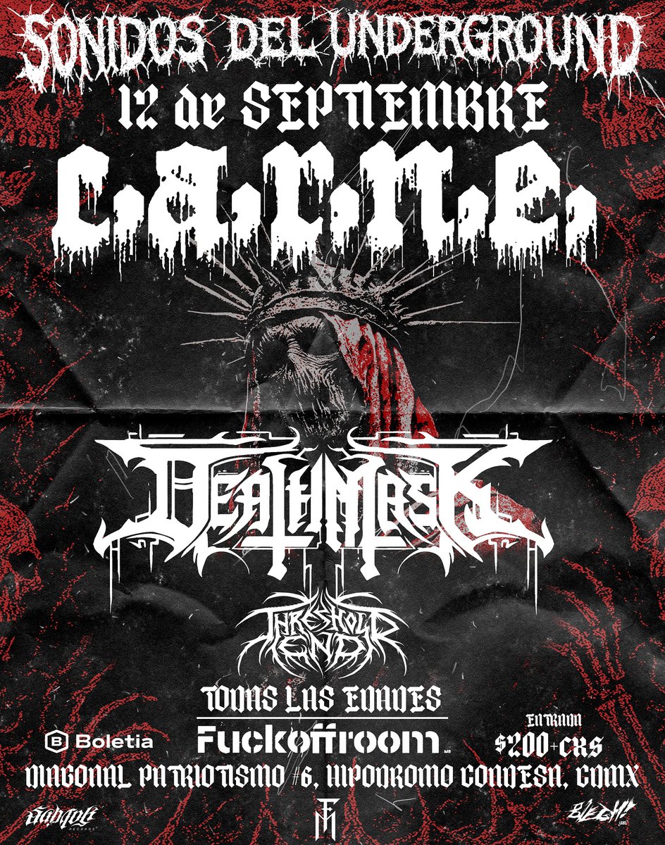 BBeat105's tweet image. Deathmask – México Oscuro
#Deathmask

#SonidosDelUnderground

#FuckOffRoom

#StayBlast
#BlastBeat105