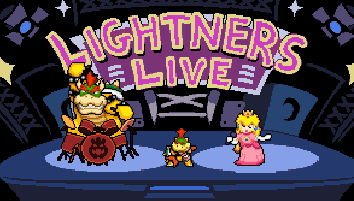 Lightners live except its the the koopas and the hostage they dragged on stage with them.