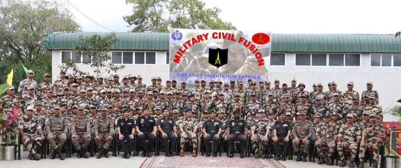 IaSouthern's tweet image. Forging Stronger Shields for the Nation

As part of the #Military–Civil Fusion Training initiative, the Shivneri Brigade under the aegis of #Golden Katar Division has launched a comprehensive two-week #Counter-Terrorism Capsule for 100 CISF personnel at Foreign Training and