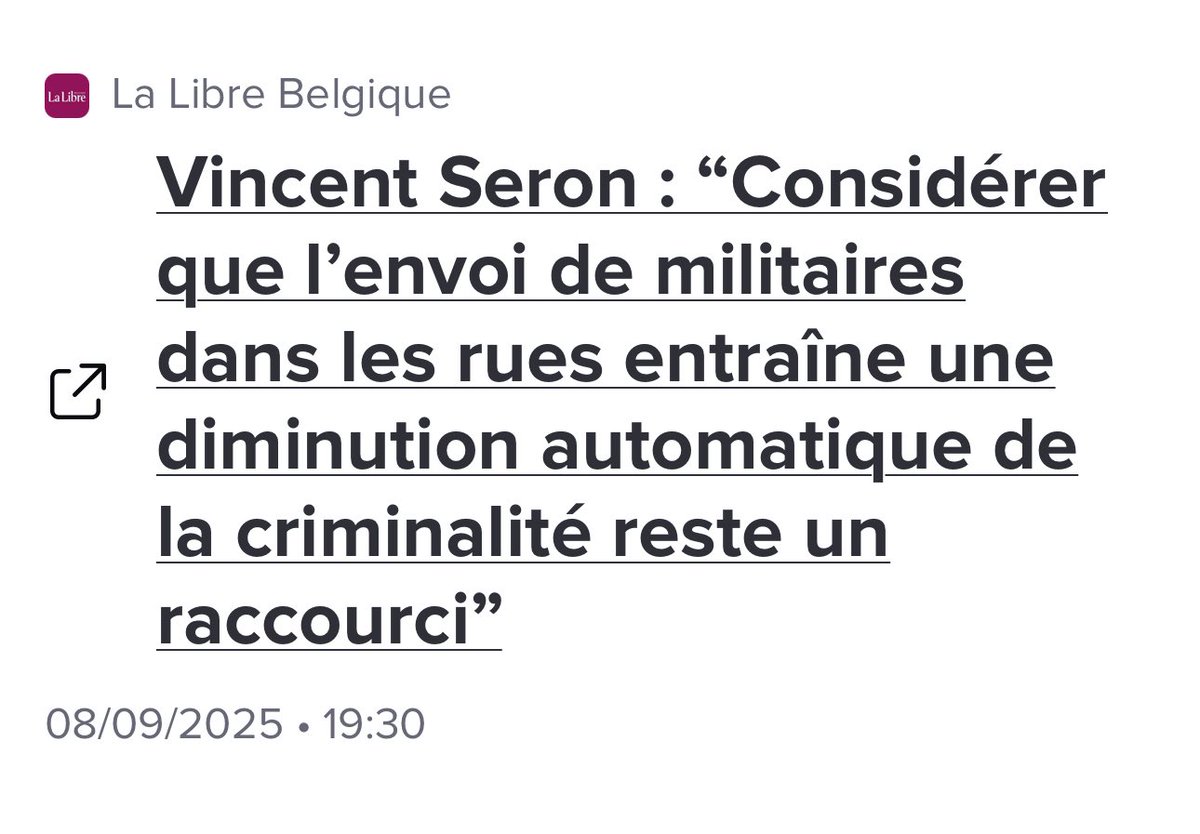 RidouaneChahid's tweet photo. Croire que des militaires en rue assurent la sécurité, c’est confondre présence et efficacité : c’est du déni organisé…et à lire ces interventions dans la presse de ce mardi…je ne suis pas le seul à le penser. Rendez-vous à 8h15 sur BX1 pour en parler ! https://t.co/Eray4XTffz