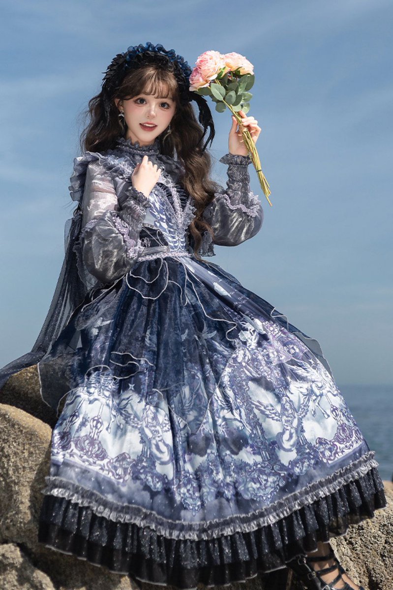 即購入可能＊ミステリーガーデン　ロリィタ　Lolita フランス風　ヨーロッパ 二匹の田園猫Lolita / Song in the Moonlight 海外版