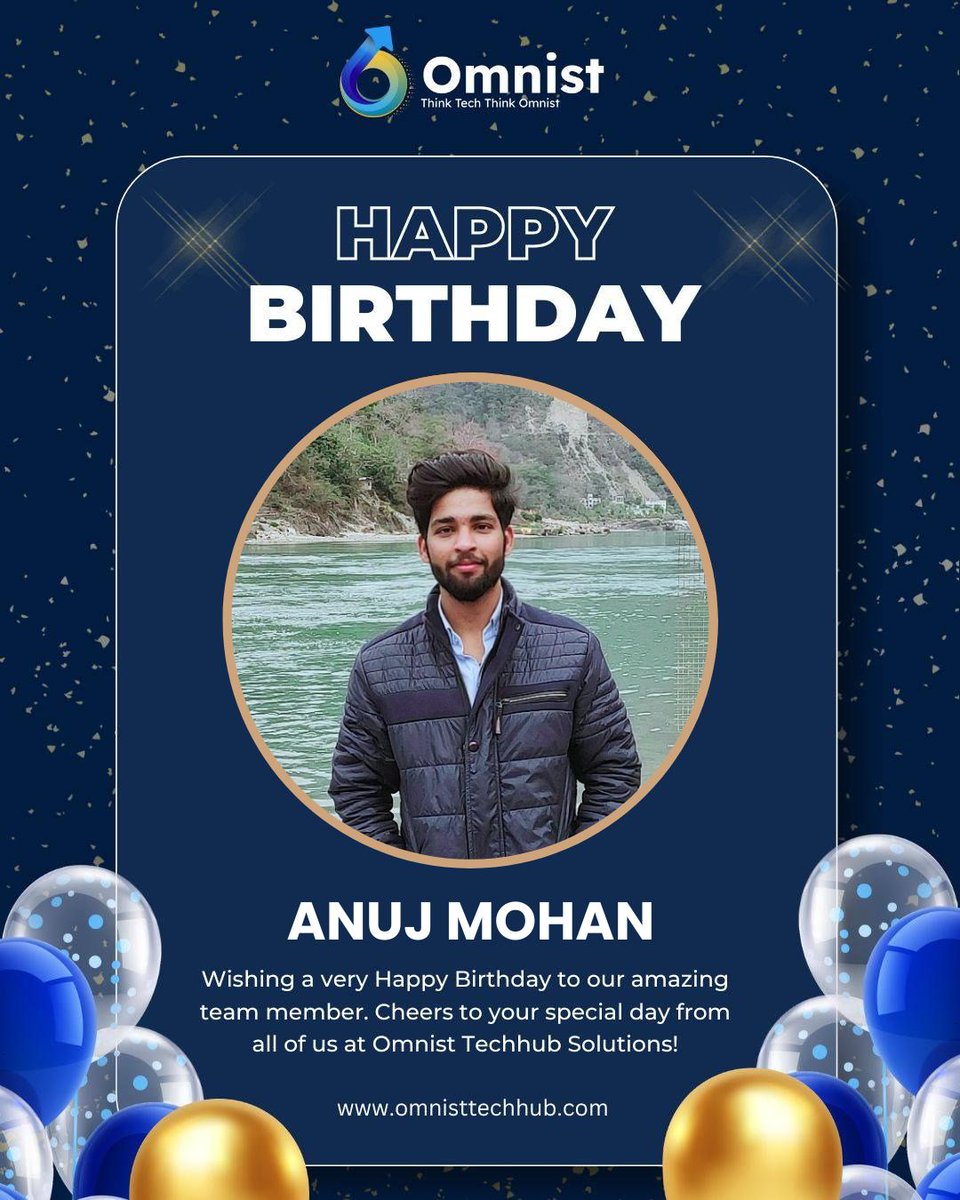 OmnistTechHub's tweet image. 🎉Wishing a very #HappyBirthday🎂to our amazing #TeamMember! 🥳🎈 Cheers to your special day 🥂 from all of us at #OmnistTechhubSolutions!🚀🎁

#TeamOmnist
#OmnistFamily
#EmployeeAppreciation
#Birthday
#BirthdayCelebration
#BirthdayParty
#BirthdayBoy
#BirthdayCake
#BirthdayWishes