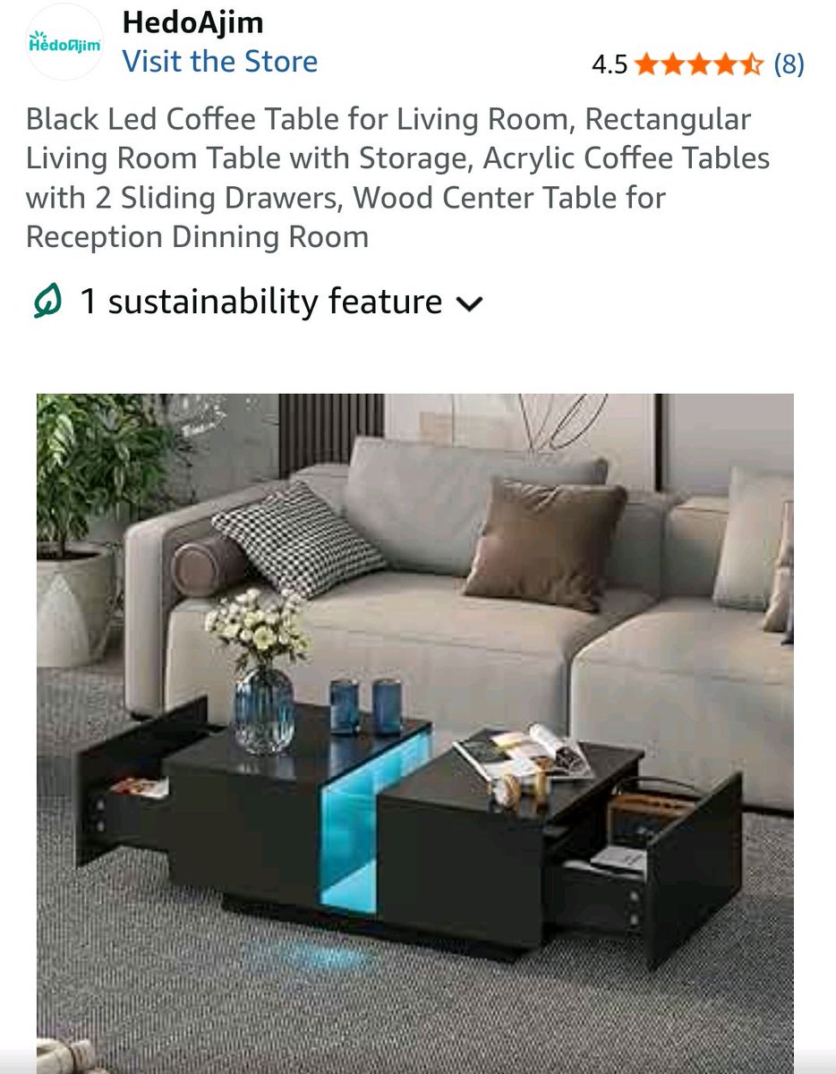 jordan_mais's tweet image. Transform your living room with this sleek black LED coffee table—functional, modern, &amp;amp; eco-friendly! 🌟✨ Add style and storage to your space! Check it out here: amzn.to/4plpBU7 🛋️ #HomeDecor #LEDTable #InteriorDesign #AmazonFinds