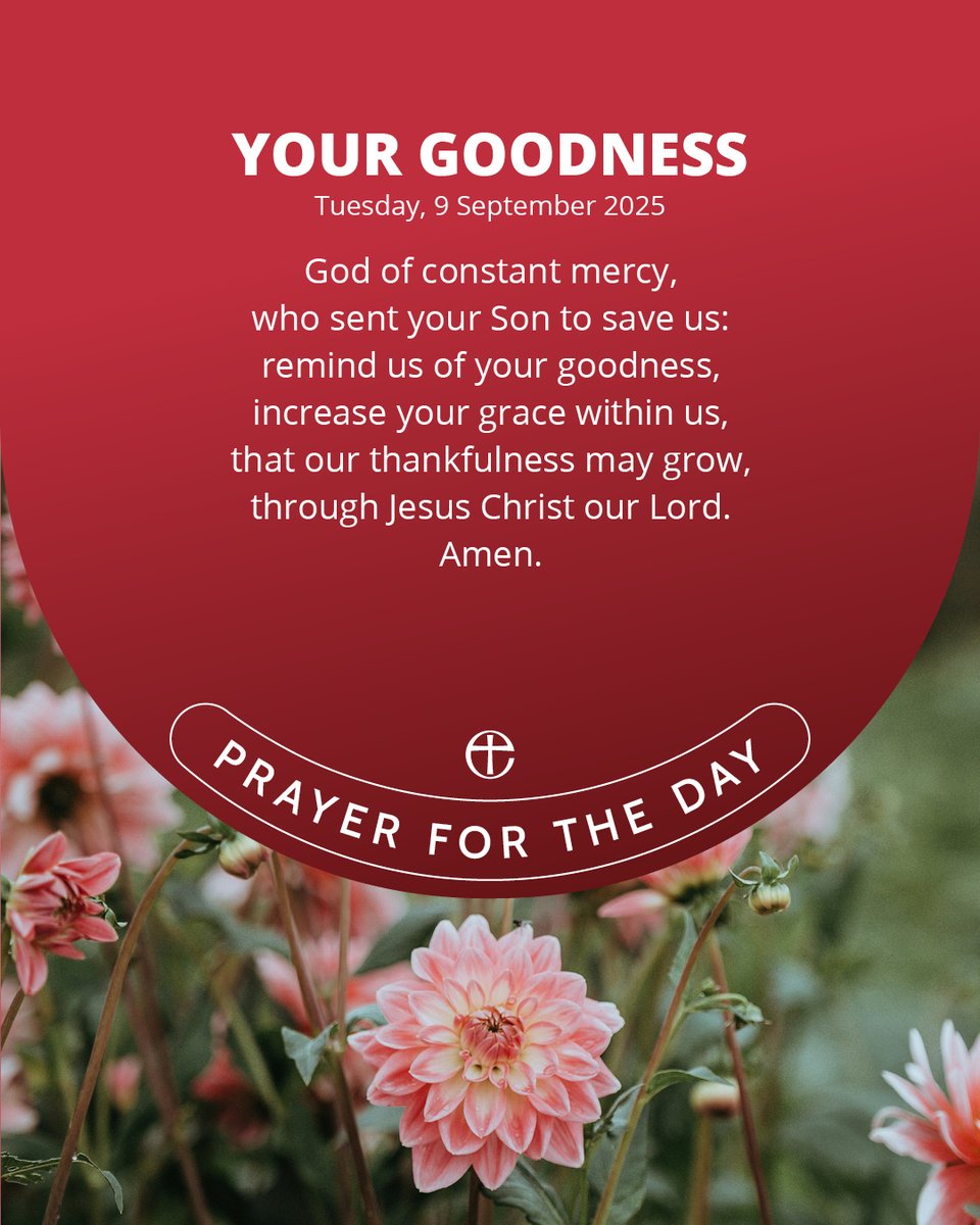 Join with us in prayer. 🙏

Today's prayer is available in plain text and audio formats at cofe.io/TodaysPrayer.