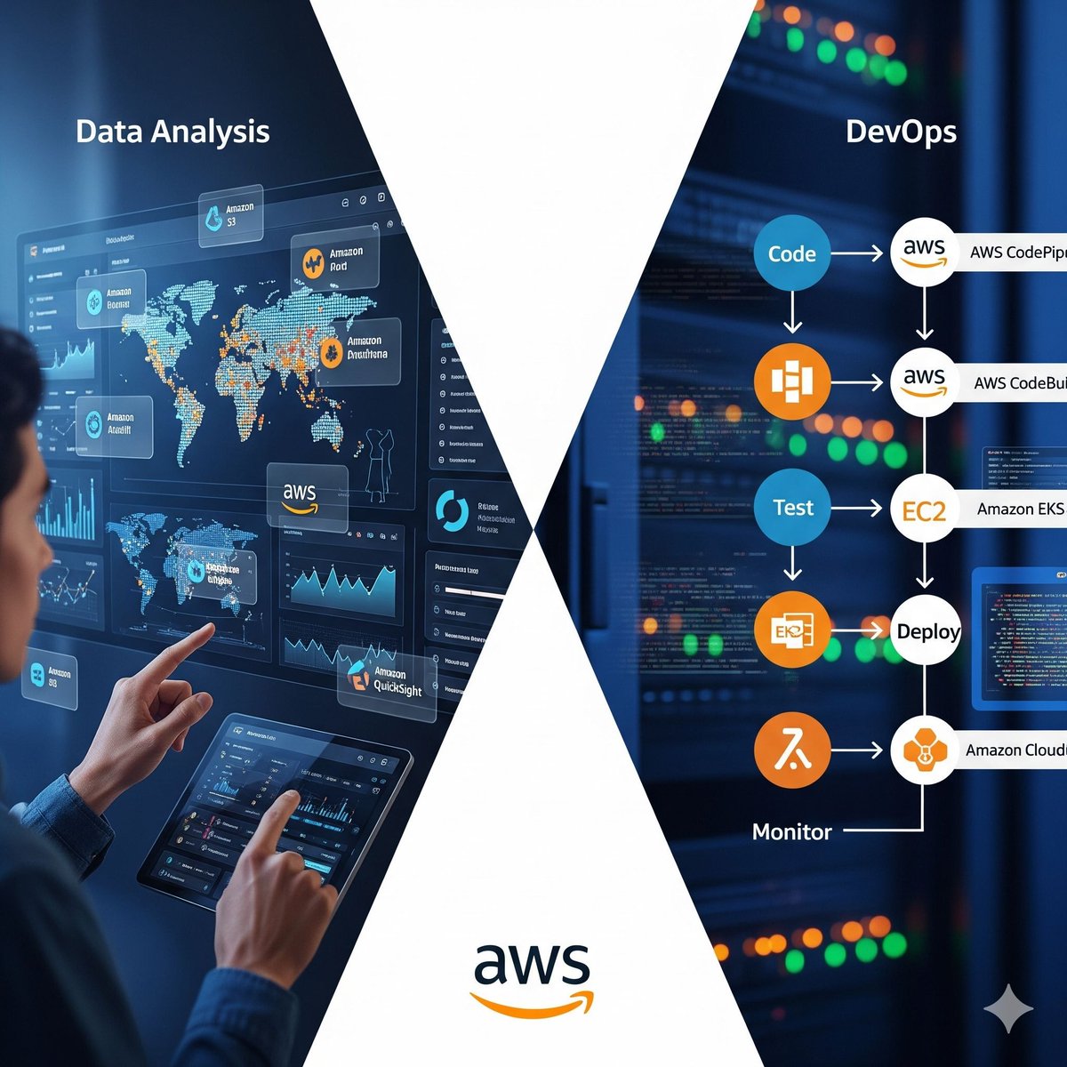 alvionixedgellp's tweet image. Unlock #DevOps insights with AWS data! 📊 Kinesis for real-time streams, Glue for ETL.
#AWSData #Analytics
