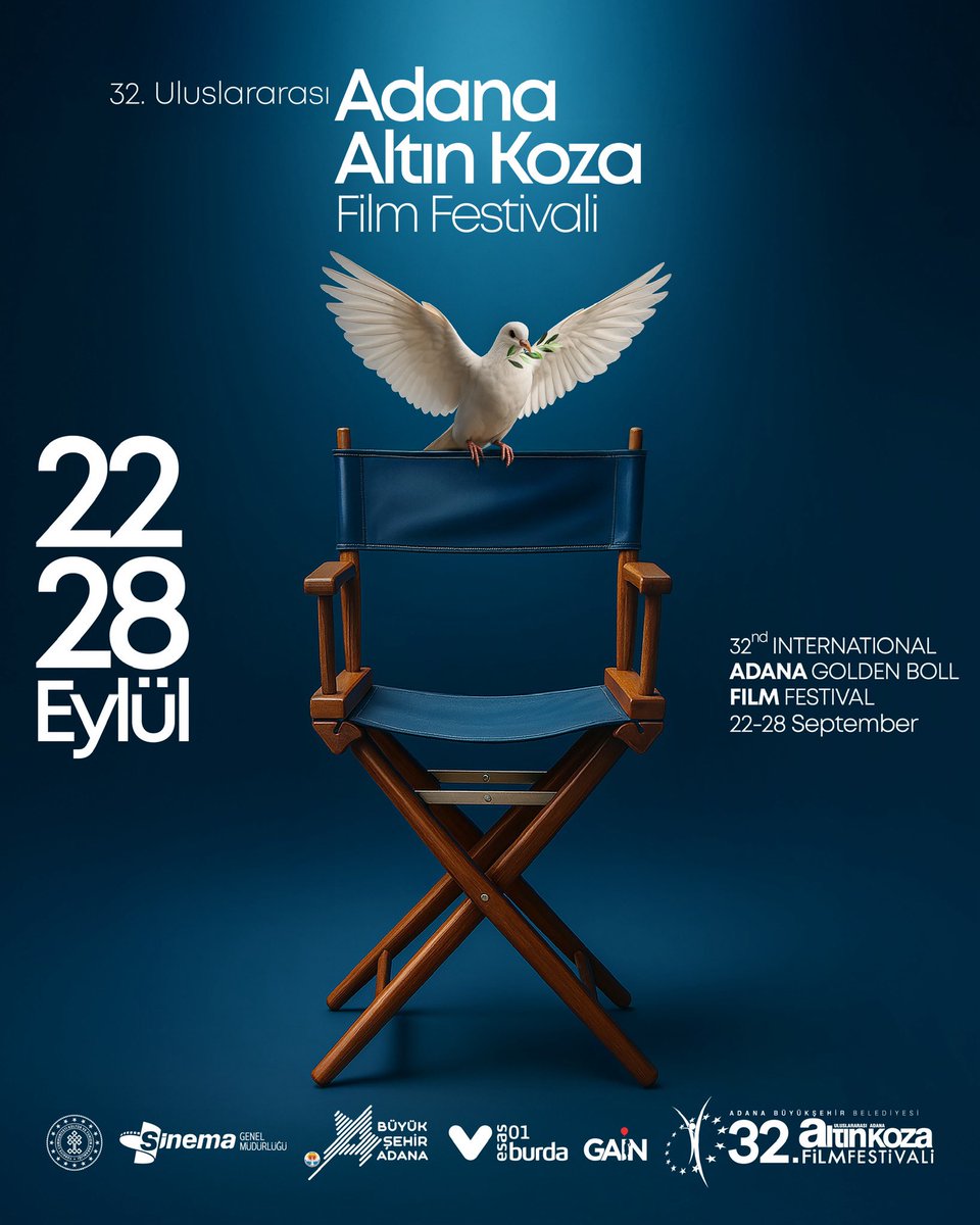 🎬Sinema barıştır, sinema özgürlüktür! 🕊️

Adana Altın Koza Film Festivali, 32. kez perdelerini açıyor.

Bugün aranızda olamasam da, yüreğim bu büyük buluşmada. İçinden geçtiğimiz zor süreçlerde biliyoruz ki sinema; umudun yoldaşı, adaletin, özgürlüğün dilidir. 

22-28 Eylül’de