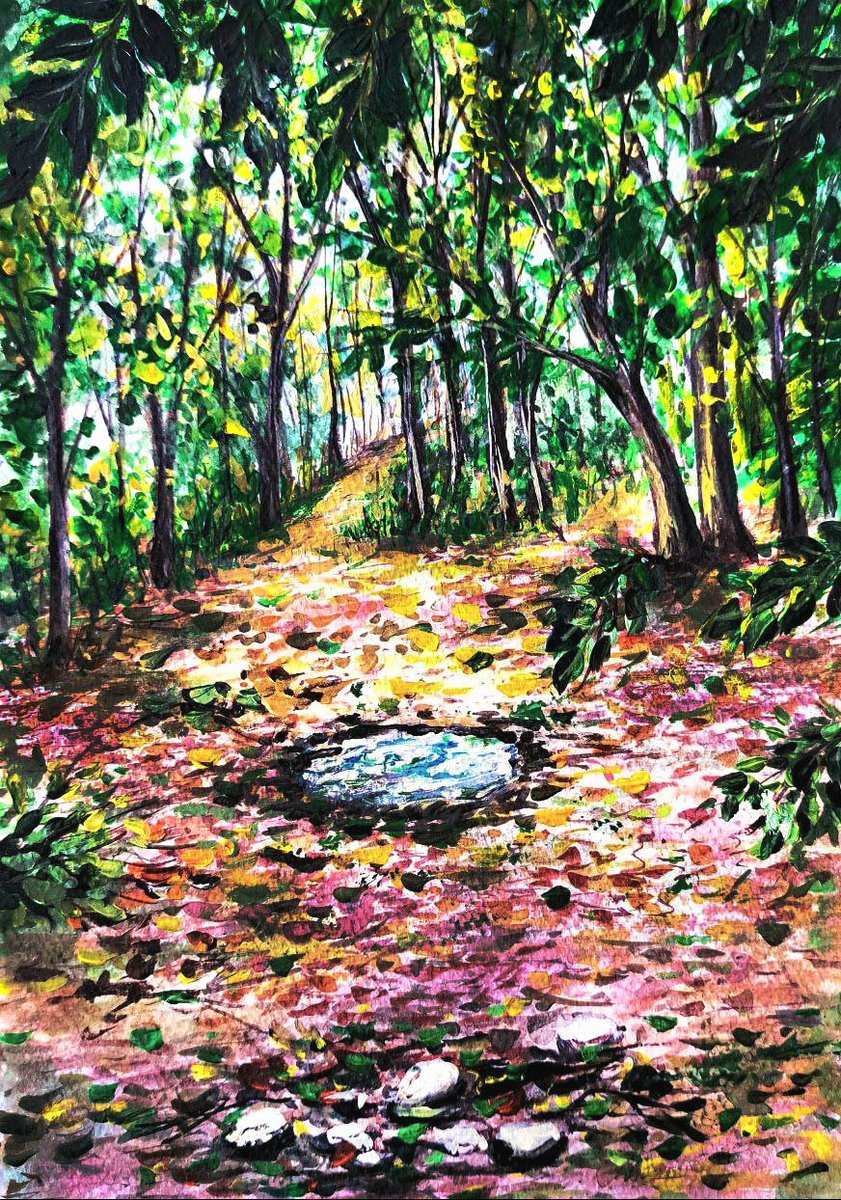 🔴🟠🟡Hi dear fam 💕
My new Drop on objkt
#PerspecTez 
"Journey Within"
This forest path is not only a way forward in nature, but also a journey within ourselves. Each step into the depth of the trees is a step deeper into silence, reflection, and self-discovery."
10/10
6.99 xtz