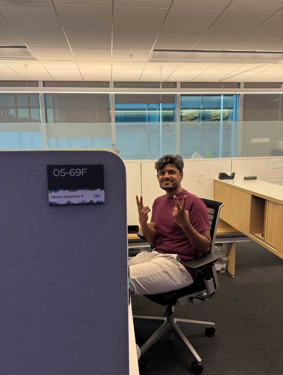 jishnu_jaykumar's tweet image. Excited to begin my #Fall25 #ResearchInternship at @rai_inst 🍁. I’ll be working on #grasping and #manipulation #policylearning using #tactilesensing — combining #robotics, #perception, and #control to bring touch into robotic #decisionmaking 🤖🖐️