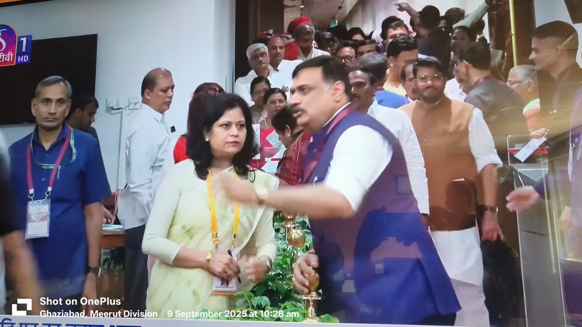 koul_sarita's tweet photo. A proud moment for all of us @celbharat.
Garima ma'am as  Asst. returning officer,  conducting the election for the post of Vice President of India. A rare honour and a huge responsibility to be part of such an imp.  constitutional process. Congratulations maam!!
@Rajyasabhasectt https://t.co/5XzI1MnU6V