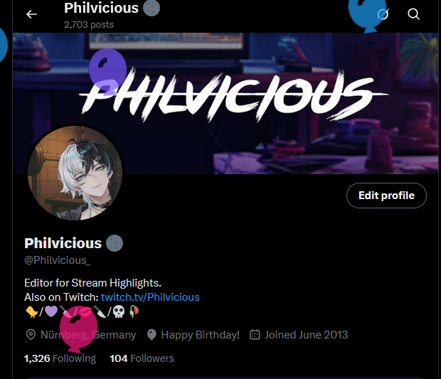 So its my Birthday today! But dont let that distract you from the fact that today at 6PM (GMT+3) my good friend <a href="/extinccction/">ᴇxᴛɪɴ🌿💫</a> is having her first Stream on twitch.tv/extincction/. So you better be there and be nice! God knows i am gonna be there!