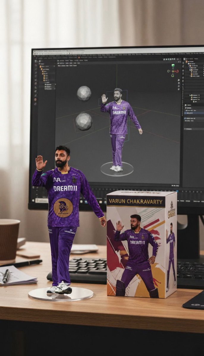 Check out these iconic figurines of our KKR stars! 💥 

Drop the name in the comments and we’ll create one for you! 😇