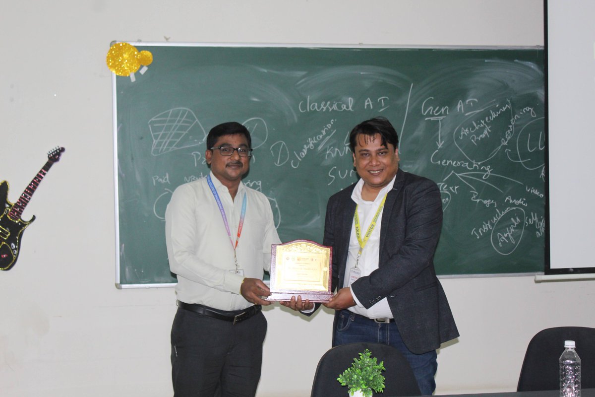 gcem_cse's tweet image. "Empowering minds with AI & Entrepreneurship! 🙌💻 Thanks to Mr. Shouvik Mukherjee, Founder & CEO of Bachao AI, for an inspiring guest lecture at GCEM on 8th Sept 🌟 Students gained valuable insights into AI-driven innovation & entrepreneurial mindset. Let's innovate, dream big.
